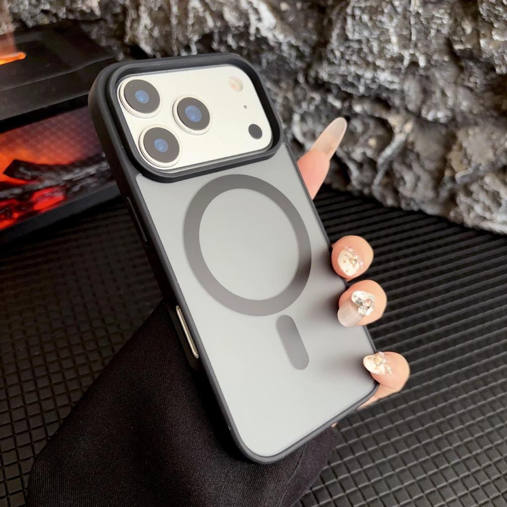 Personalized Color-Block Magnetic Case for iPhone 17 Pro Max