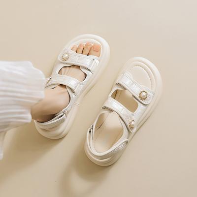 Босоножки Augustine женские 2025 новая летняя платформа на липучке французские с юбкой спортивные пляжные туфли