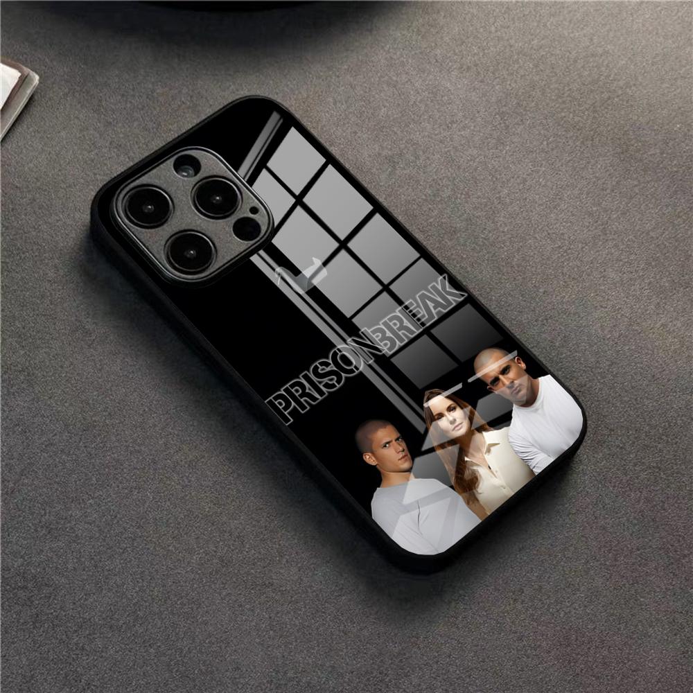 Чехол для телефона из сериала Побег из тюрьмы Для 17 Pro Max IPhone 16 Pro 14 12 11 13 Mini X XR XS 15 Plus SE Стеклянная крышка