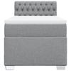 Maison Exclusive - Sommier à lattes de lit avec matelas gris clair 80x200 cm tissu