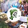 12V Electric Blower Fan BBQ Fan 100v 240v Suitable for Barbecue Mini Blacksmith Forges Blower with Speed Adapter 30W/40W/60W/80W