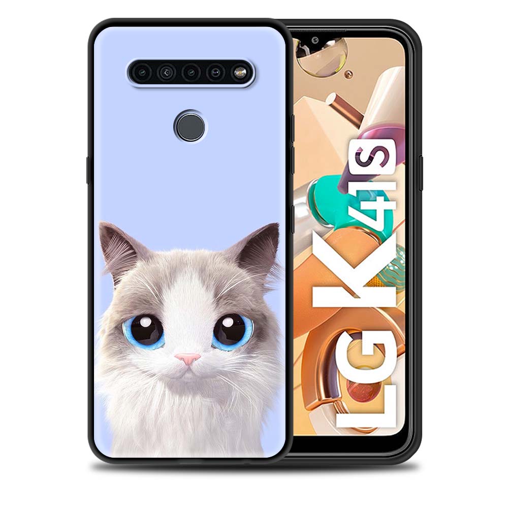 Cat Cute Kitten Soft Case For LG K41s K61 G6 K40s K40 K50s G7 G8 ThinQ Q70 Q51 Q60 Q61 K42 K51s K52 K62 K71 Silicone Cover