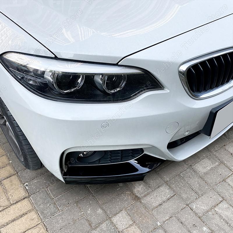 Для BMW 2 серии F22 M Performance F23 автомобильный передний бампер, диффузор для губ, боковой сплиттер, крышка из полипропилена, защита бампера, комплект для кузова