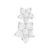 APM Monaco Flower texture design 925 silver earrings women's silver white AE16132XPL