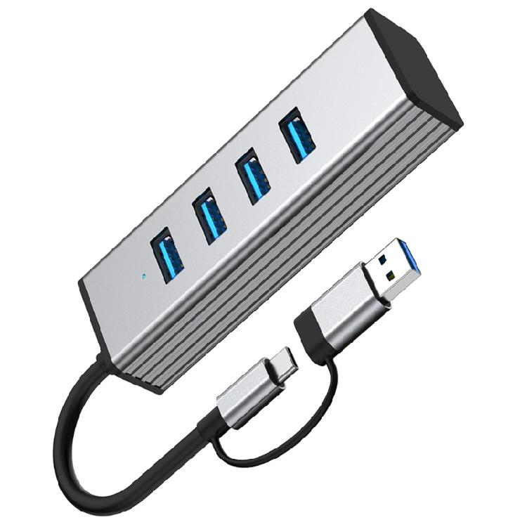 4-портовый USB 3.0 концентратор-адаптер, высокая скорость передачи данных 10 Гбит/с, широкая совместимость с ноутбуками, планшетами, смартфонами и другими устройствами
