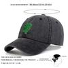 Unisex Clover Embroidery Wash Baseball Caps Spring and Autumn Outdoor Adjustable Casual Hats Sunscreen Hat