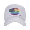 LGBT Gay Pride Rainbow American Flag Baseball Cap Sun Protection Unisex Women's Adjustable Dad Hat Spring Snapback Caps
