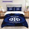 Inter Milan Legacy: Blue Passion Bedding (1 * duvet cover + 2 * pillowcase, without core) Soft and comfortable Christmas birthday gift