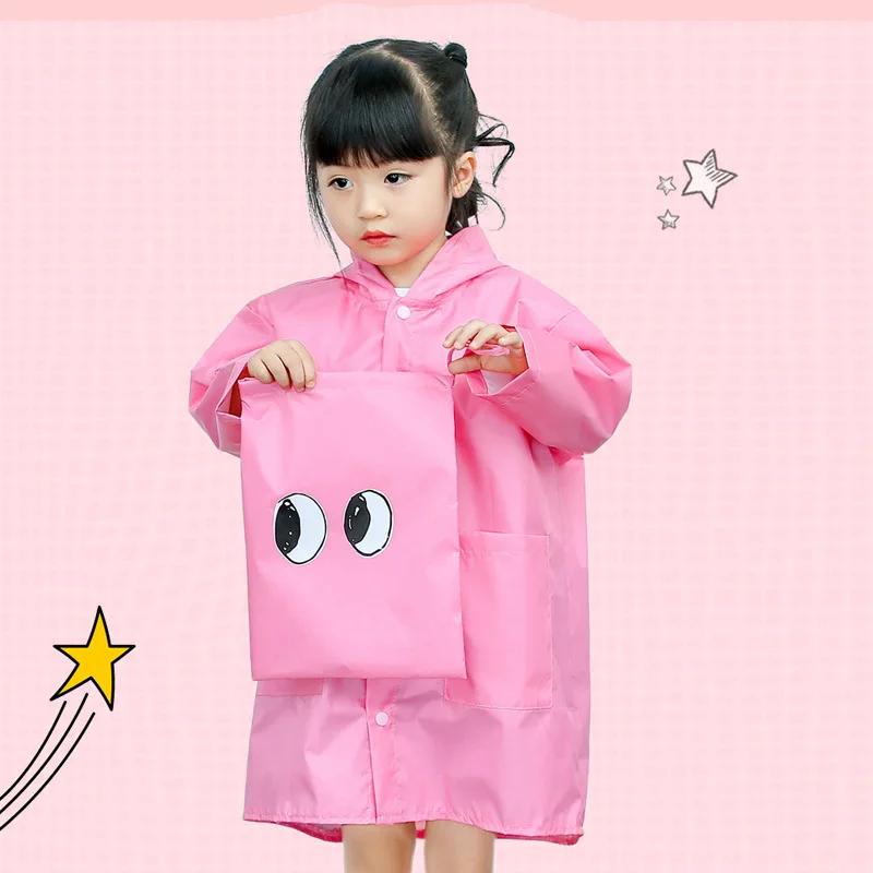 Милый динозавр полиэстер детский дождевик уличный водонепроницаемый дождевик детский непроницаемый пончо для мальчиков и девочек дождевик желтый