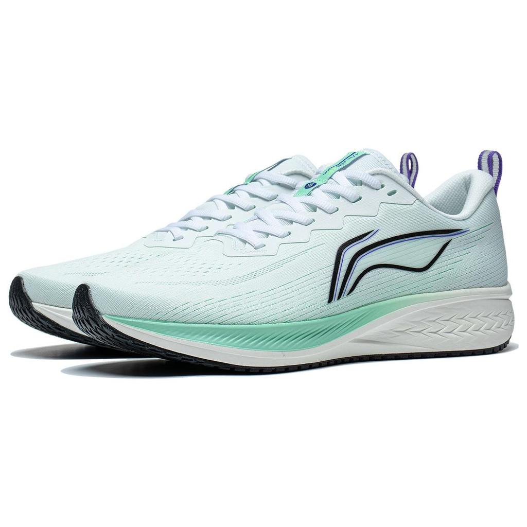 Li Ning Red Rabbit 6 Non-Slip Wear-Resistant Low-Top Running Shoes Men Sneakers White Fluorescent-Green ARMT015-15