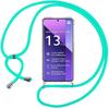 Чехол Для Xiaomi Redmi Note 13 Pro+ 5G - Усиленная Защита - Гибкий - Регулируемый Ремешок-Шнурок Бирюзовый