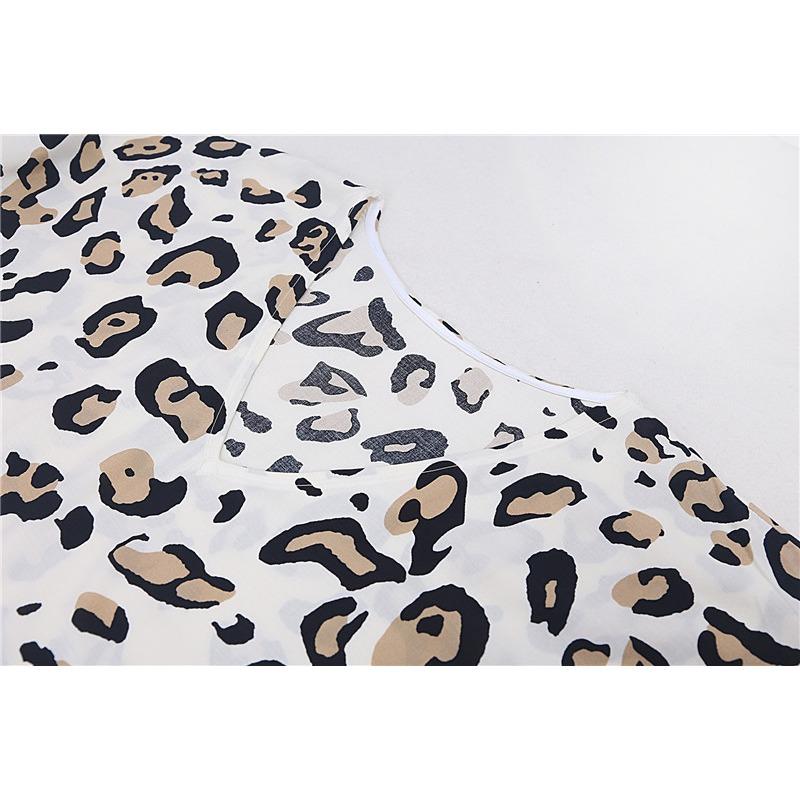 Женское платье больших размеров с леопардовым принтом в горошек, пляжная накидка, свободное длинное платье, купальник, накидка