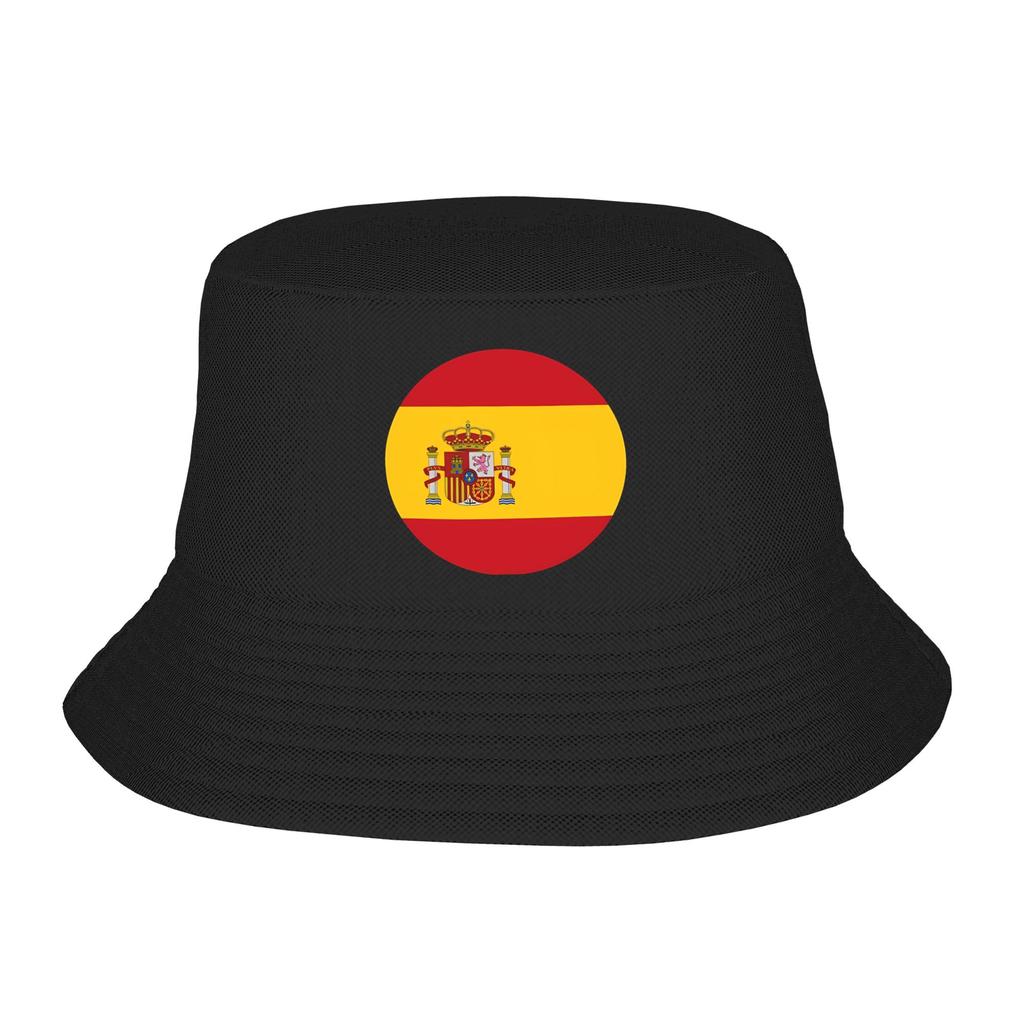 Couple Spain Spanish Flag  Bucket Hat  Breathable FisherUnisex Hats Summer Korean Vacation Caps Hawaii Graphic Visor Hat