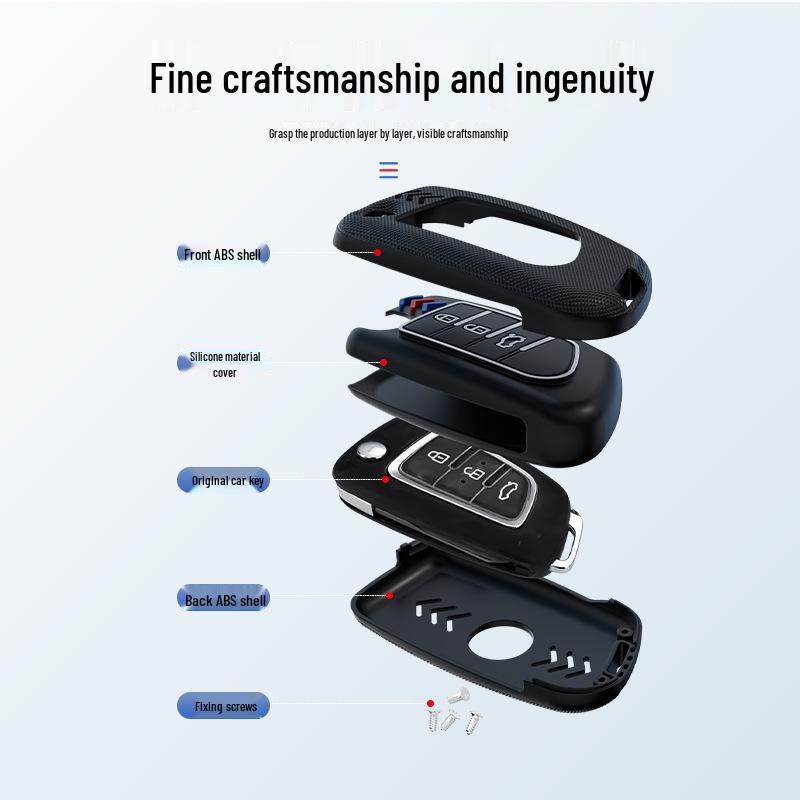 Creative Car Key Case for Dongfeng Fengshen: Compatible with AX7, A30, AX5, AX3, AX4, Fengdu MX5