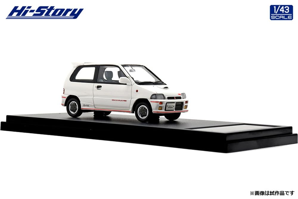 Inter Allied Hi Story Scale MITSUBISHI MINICA DANGAN ZZ Sophia Белый Готовая Модель HS495WH 1/43 (1990)
