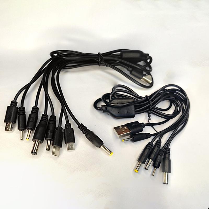 1 Set Multifunctional USB Gaming Cable 1To 5/8 Charger Connector for New3DS NDSL Wii U PSP1000/2000 - Durable Gaming Accessories
