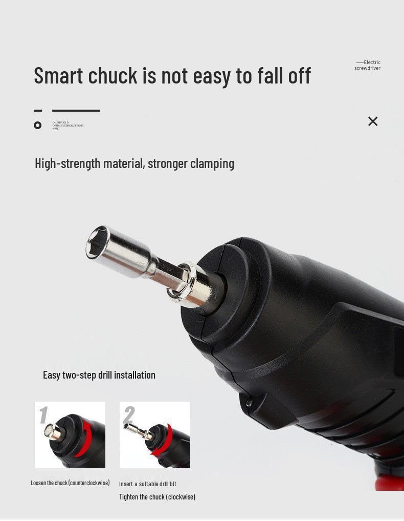 Аккумуляторная электрическая ударная дрель и шуруповерт с многофункциональным ручным дизайном