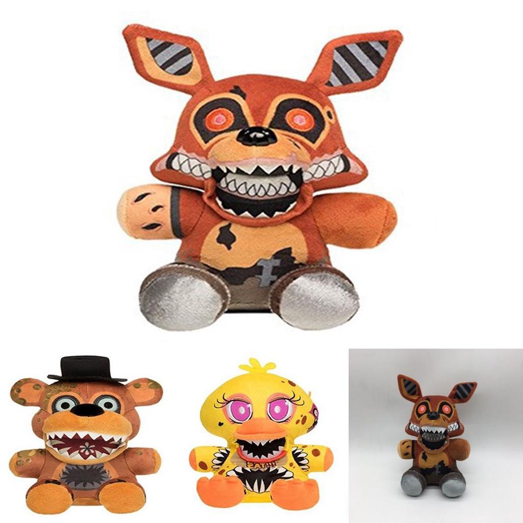 Плюшевая игрушка Пять ночей с Фредди Мягкая набивная игрушка Чика Бонни Фокси Детский подарок 18 см