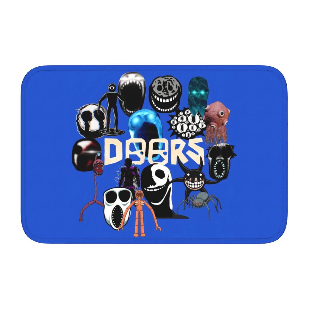 Custom ur,Doors Ambush Horror Game  Doormat Anti-Slip Entrance Kitchen Bathroom Floor Door Mats  Garage Rug Carpet Footpad