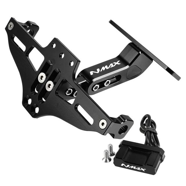 For Yamaha NMAX155 NMAX125 NMAX 155 125 2015- Motorcycle Aluminium Fender Eliminator Adjustable License Plate Holder Bracket