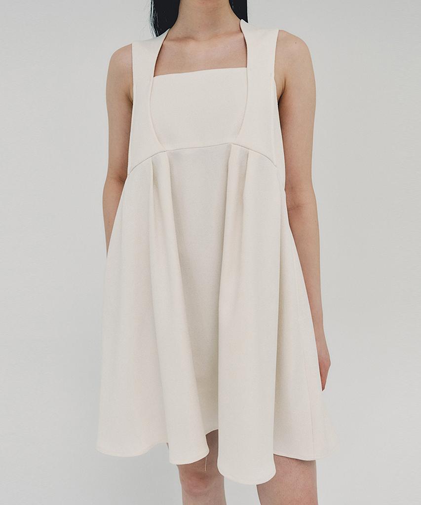 Awi Baby Doll Dress_Cream