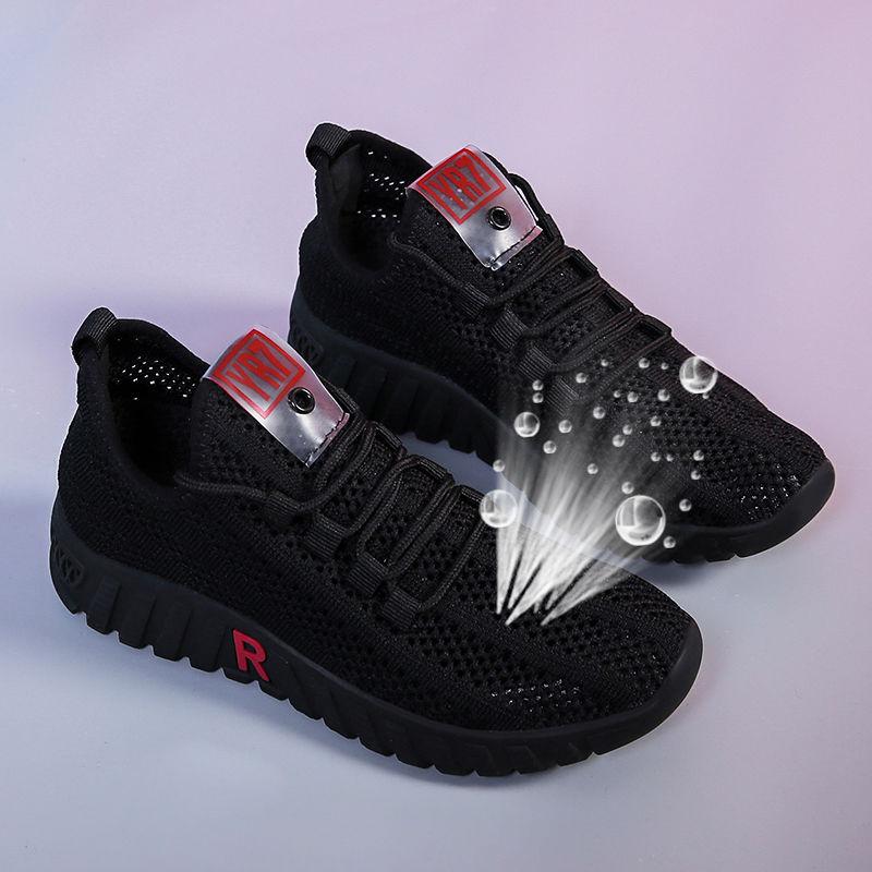 2024 тканевая обувь, женская прогулочная обувь, нескользящие кроссовки для мам с мягкой подошвой, дышащая сетчатая обувь, модная повседневная обувь