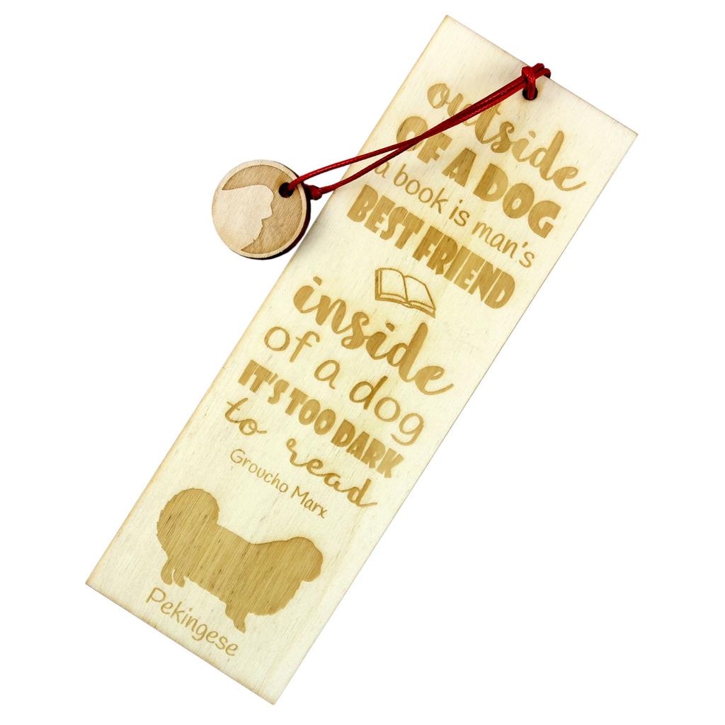 Pekingese, Pekinese, Peke – Dog bookmark, personalized bookmark – Design 01 | Art-Dog