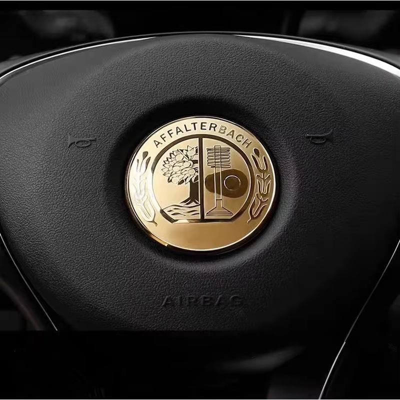 52mm 57mm Car Steering Wheel Badge Sticker Replace Decor For Mercedes Benz B/C/E/S Class A Class C200L GLC GLK