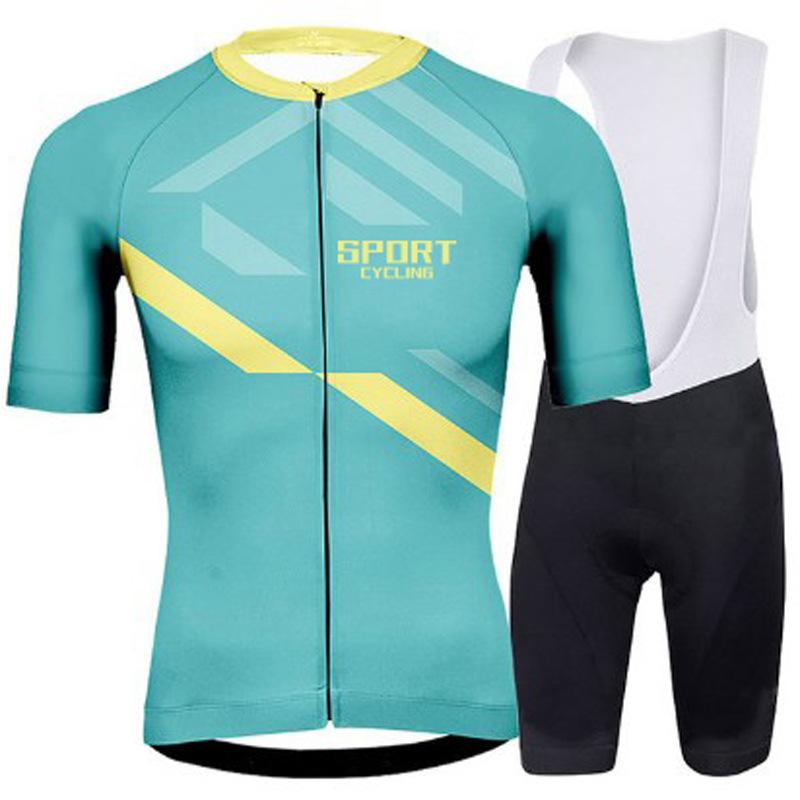 Cycling Suit Short Sleeve Suit Men's and Women's Summer Cycling Equipment Breathable Road Bike Overalls