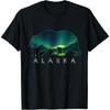 T-shirt Ours d'Alaska avec Aurore Boréale & Montagne Glacée T-shirt
