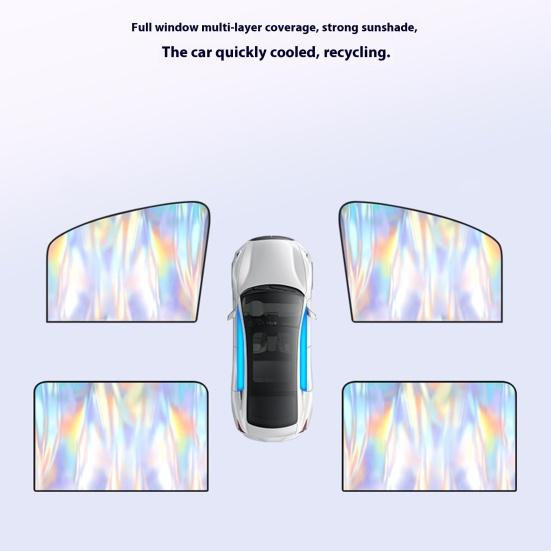 1/4 шт. солнцезащитные шторы на окна автомобиля, магнитные детские шторы на заднее окно для защиты от ультрафиолета, дышащая сетка, солнцезащитные шторы, складные шторы для большинства транспортных средств