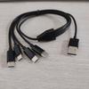 1 One Drag Four Power Supply Cord USB  To 4 Port Type C Cable Charger Cable Type C To 4 Type C Wire