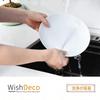 Набор из 3 тарелок для карри WishDeco, миска для пасты, 650 мл, столовая посуда, салатница, белый цвет, диаметр 20 см, можно использовать в микроволновой печи и мыть в посудомоечной машине