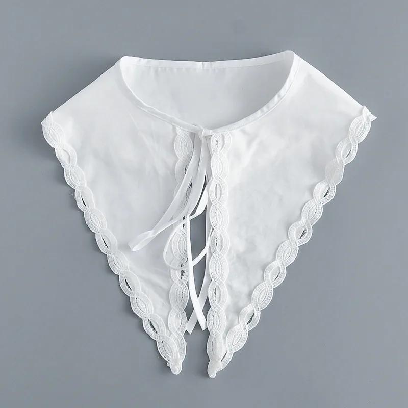 Woman Big Lapel Shirt Detachable Collar for Women Neck Wear Fake Collar Small Shawl Sweater Shoulder Wraps False Collar