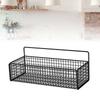 Настенная стойка для хранения вещей, многофункциональная, переносная, из железной проволоки, корзина для ванной комнаты и кухни