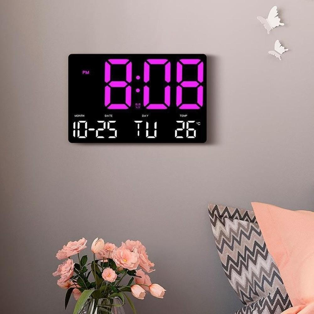 Date Display Electronic Alarm Clock Large Screen Display Digital Alarm Clock Home Decor