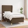 Maison Exclusive - Sommier à lattes de lit avec matelas Marron foncé 90x190 cm