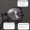 Round Frame Progressive Multifocal Eyewear Fashion Photochromic Reading Glasses Women Men Ultralight Near And Far Eyeglasses