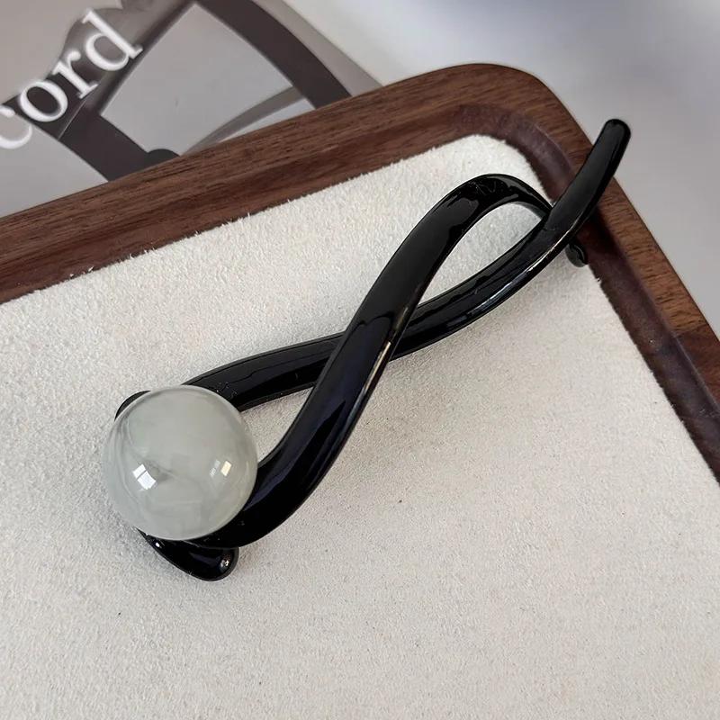 Заколка-краб в стиле ретро, заколка-хвост в форме буквы S, заколка-краб, заколка-шпилька, головной убор, аксессуары для волос