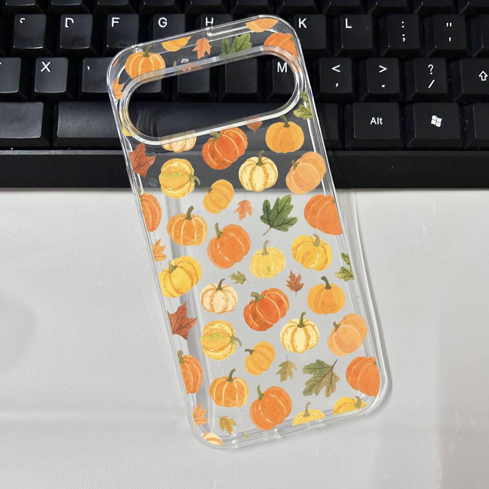 For Google 10 Pro XL Cute Halloween Pumpkin Ghost Bat Pattern Phone Case for Google Pixel 8A 7A 6A 6 7 8 9 10 Pro Soft TPU Cover
