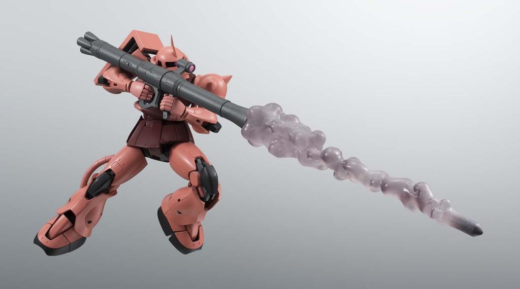 TAMASHII NATIONS ROBOT SPIRITS Мобильный доспех Гандам [SIDE MS] MS-06S Zaku Чара вер.. АНИМЕ. Приблизительно 125 мм Окрашенная подвижная фигурка из АБС и ПВХ