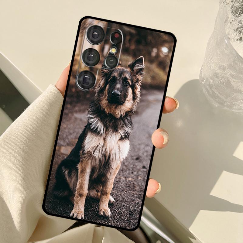 Чехол с немецкой овчаркой для Samsung Galaxy S25 S24 S23 S22 S21 S20 Ultra S9 S10 Plus S21 FE S25 FE Задняя крышка