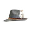 Lightweight Feather Decors Fedora Hat for Women Men Breathable Octoberfest Cap with Feather Western Jazzs Felt Cap