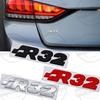 Metal 3D For R32 Letter Logo Golf 3 4 5 6 7 Polo GTD GTS TDI TSI MK3 MK4 MK5 MK6 Car Rear Trunk Body Sticker Accessories