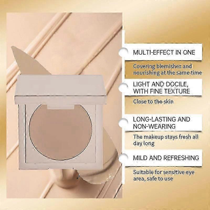 Colored Clay Undereye Corrector & Concealer Palette with Brush, Under Eye Color Corrector for Dark Circles, Long-Lasting & Crease-Proof