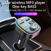 Q6 Быстрая зарядка Bluetooth MP3-плеер с цифровым дисплеем Автомобильное зарядное устройство