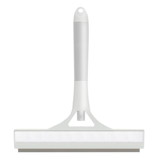 Cleaning Brush with Integrated Scraper All-Purpose Shower Glass Cleaner Easy To Clean Rust-Resistant Window Scraper