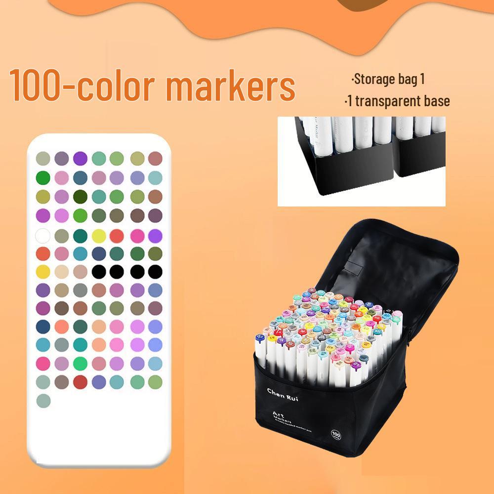 Набор из 48 цветных маркеров для аниме: Светостойкие наносимые слоями акварельные кисти-ручки