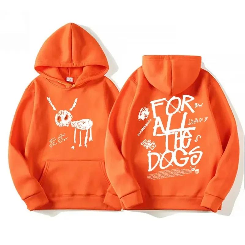 Drake rappers' men's and women's hooded sweatshirts hip-hop sweaters vintage streetwear all dogs' new album hooded sweatshirts