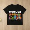 Футболка Roblox для мальчиков и девочек, с коротким рукавом, повседневная, дышащая, из мягкого хлопка, одежда для фанатов игр, для повседневной игры, дня рождения